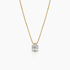 Pear Cut Solitaire Necklace