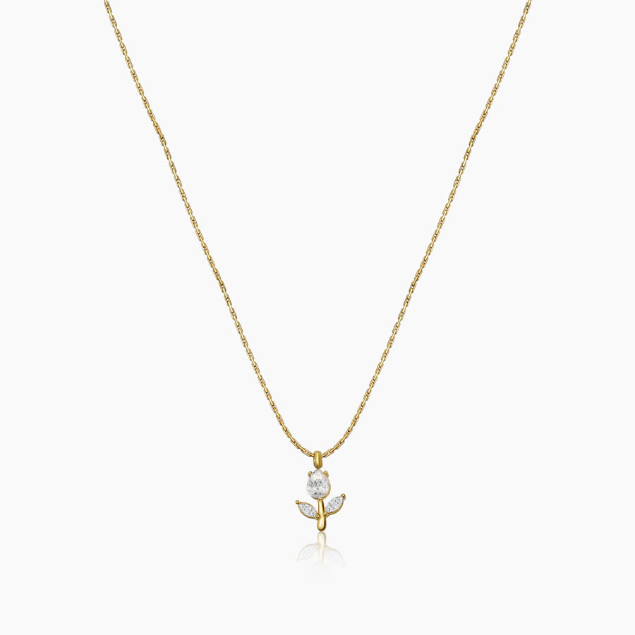 Roselle Bloom Pendant Necklace
