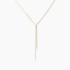 Linear Shine Drop Necklace