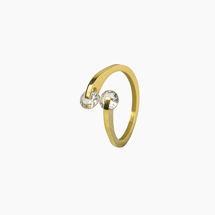 Twin Radiance Crystal Ring