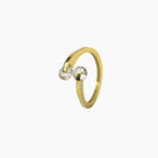 Twin Radiance Crystal Ring