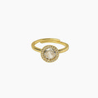 Halo Brilliance Adjustable Ring