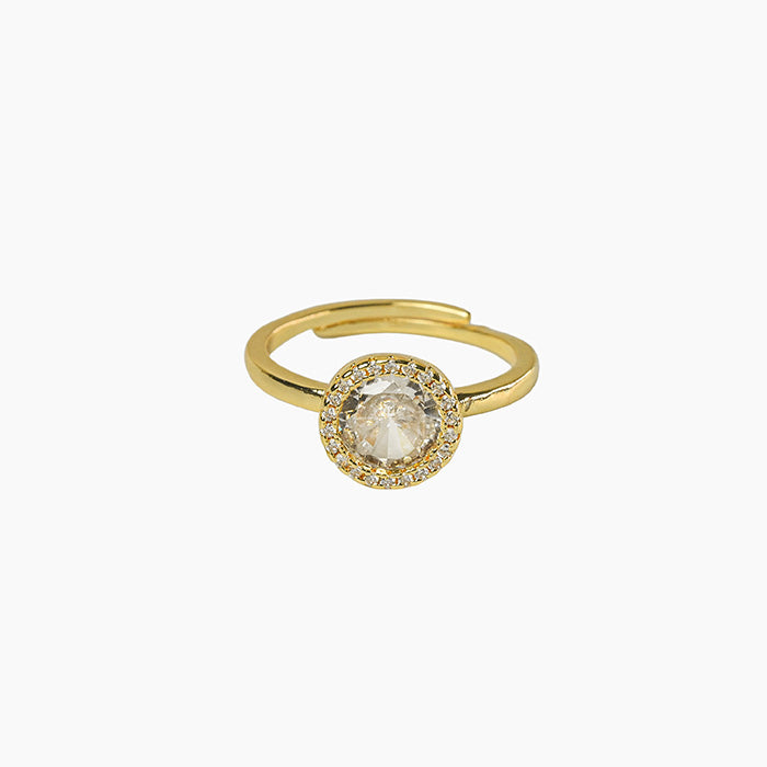 Halo Brilliance Adjustable Ring