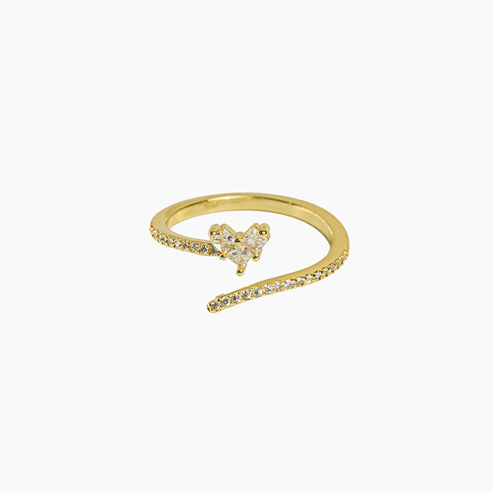 Embrace Heart Solitaire Ring