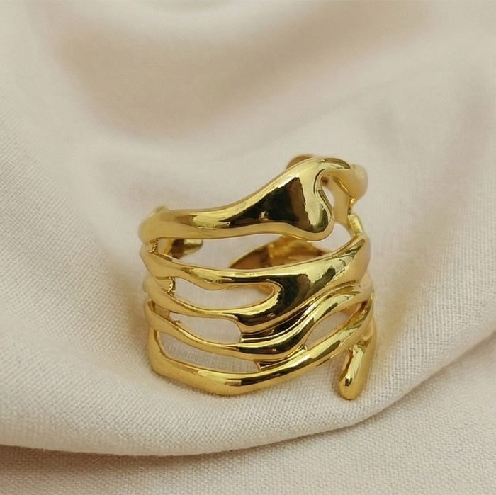 Tidal Harmony Wrap Ring