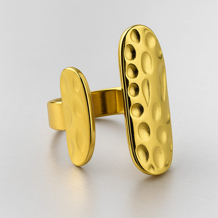 Terra Imprint Textured Ring