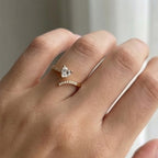 Embrace Heart Solitaire Ring